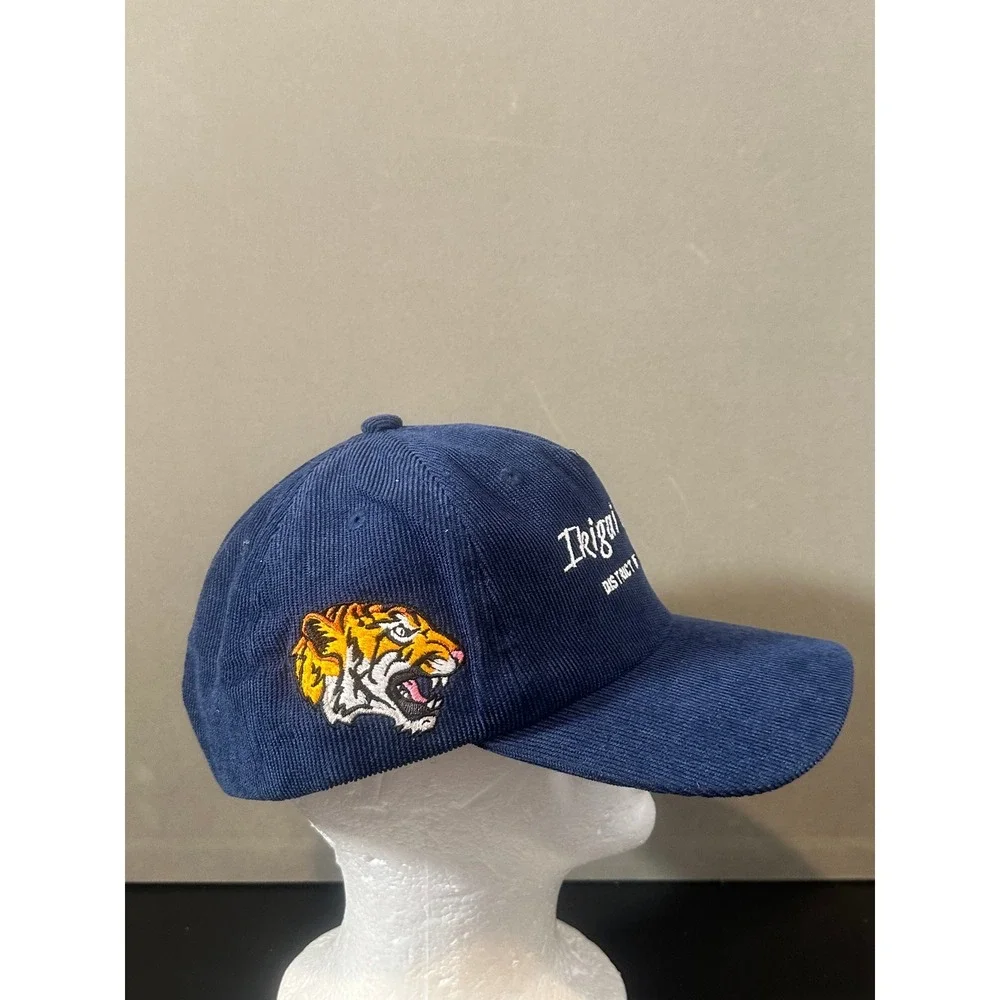 Ikigai Cases District of‎ Columbia Corduroy Snapback Hat Navy Blue Tiger Patch
